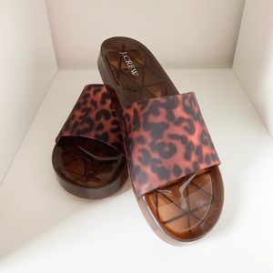J. Crew Leopard Sandals